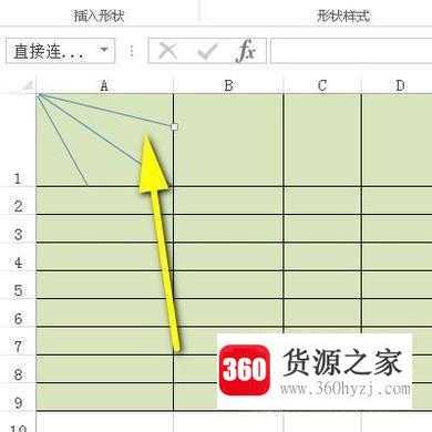 excel表格中怎么画多条斜线