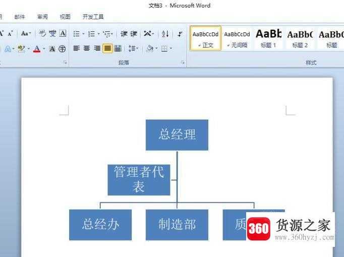 用word怎么快速制作组织架构图？