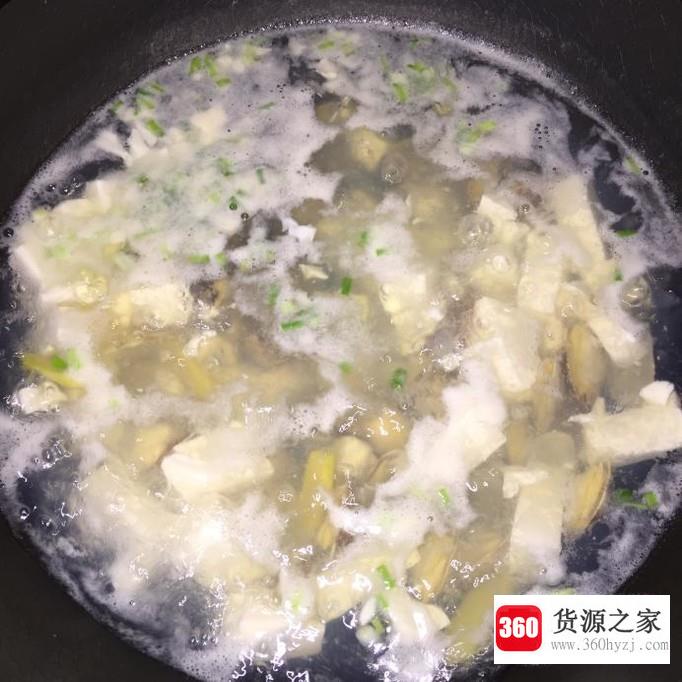 夏日爽口汤之花蛤豆腐汤