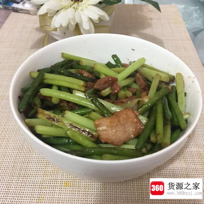 怎么做蒜薹炒肉？