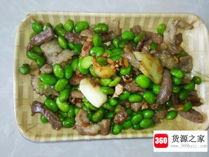 非常好吃的青豆焖炒肉丝的做法