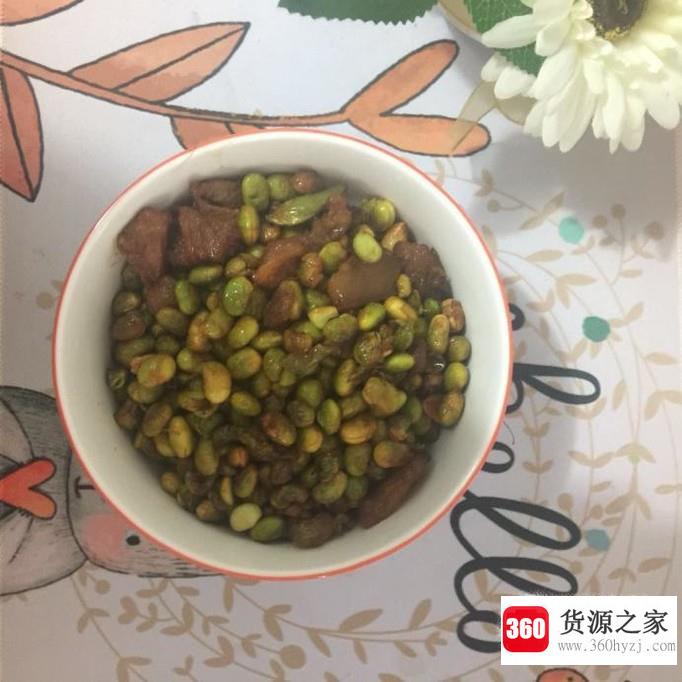 毛豆炒肉怎么做？