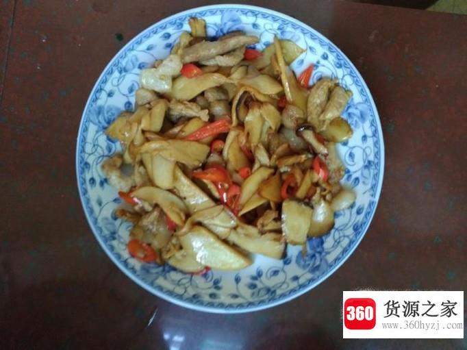 麻辣瘦肉炒杏鲍菇