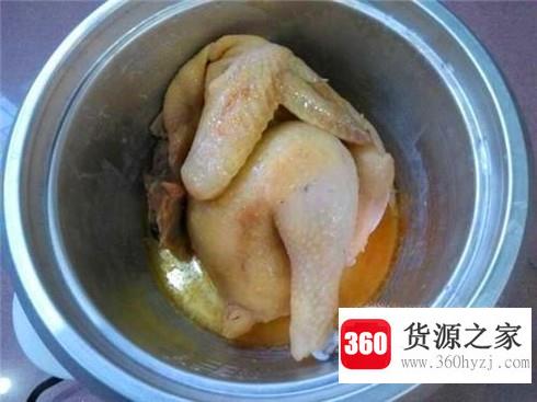 怎样用电饭锅焗鸡？