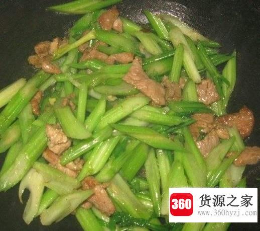 家常芹菜炒肉的做法