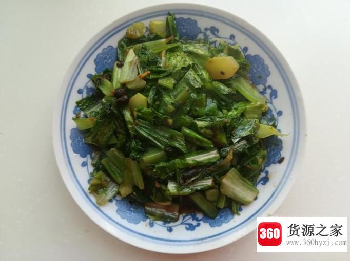 酱香豆豉油麦菜的做法