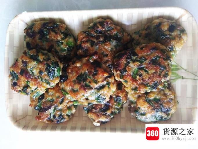 韭菜鱼饼的做法