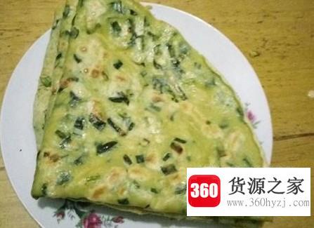 韭菜饼的制作方法