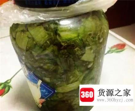 葱叶咸菜的制作储存