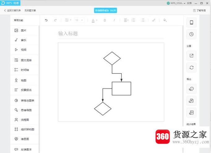 怎样用wps文字快速制作流程图思维导图