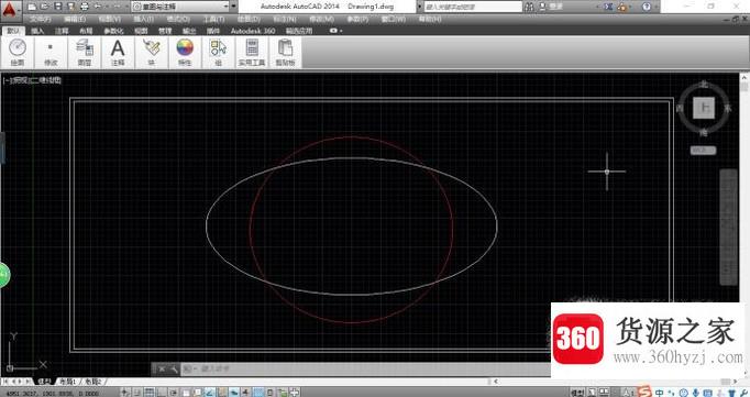 cad绘制椭圆的方法