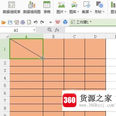 wps表格中制作斜线表头怎么做？