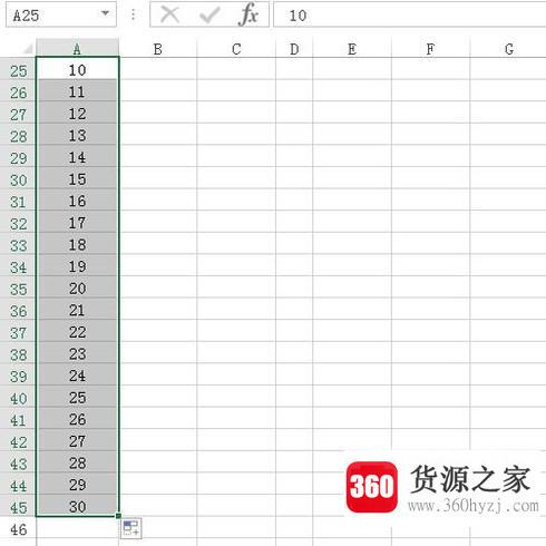 excel表格怎么快速填写序号