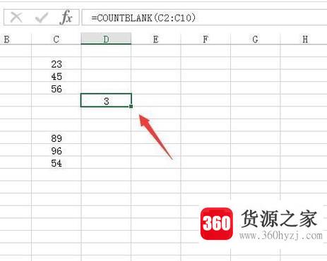 excel中怎样统计一列中的非空单元格个数？