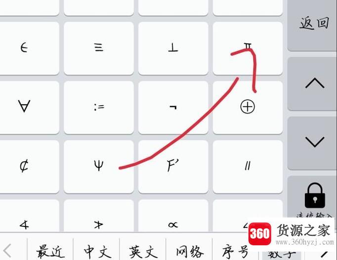 怎么用输入法打出圆周率π符号