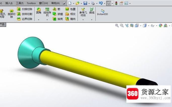 怎么用solidworks造一个吸盘式的“玩具箭”？