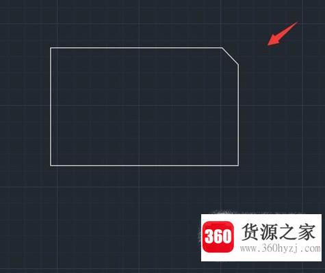 cad绘制矩形倒角方法