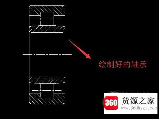 怎么用autocad软件绘制圆柱轴承