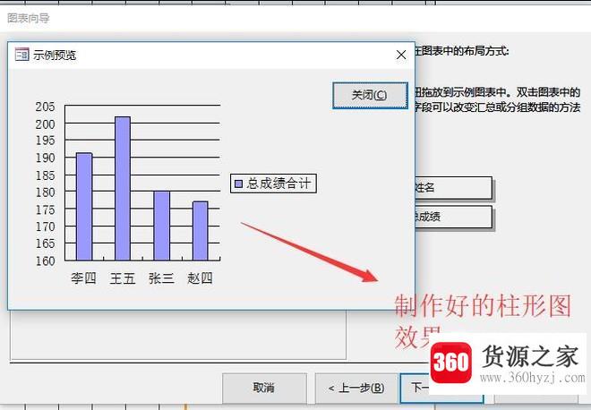 access数据库中怎么创建柱形图报表