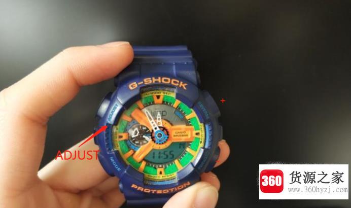 gshock手表怎么调时间