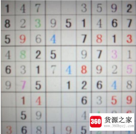 1一一9九宫格数独口诀是什么？