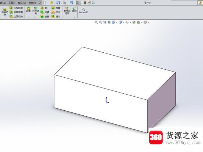 solidworks软件怎么创建长方体？