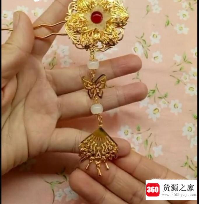 精美发簪手工制作过程