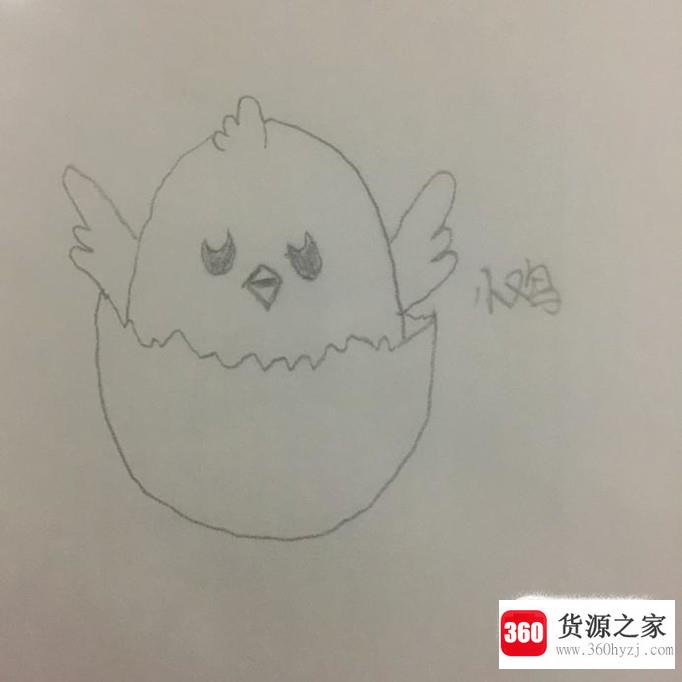 少儿简笔画小鸡怎么画