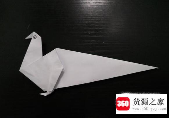 手工折纸制作：鸽子