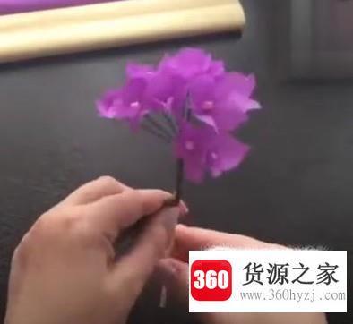 皱纹纸diy手工花教程