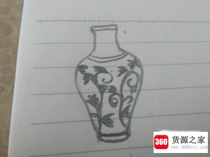 青花瓷简笔画怎么画