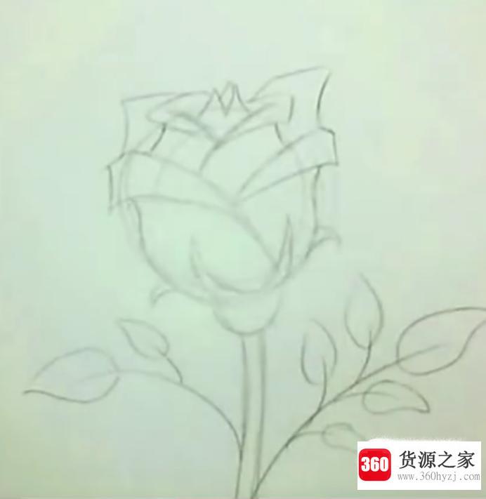 怎么用铅笔画一朵玫瑰花？