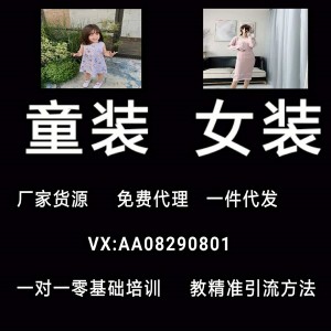 一手货源女装童装化妆品包包饰品一件代发招代理加盟