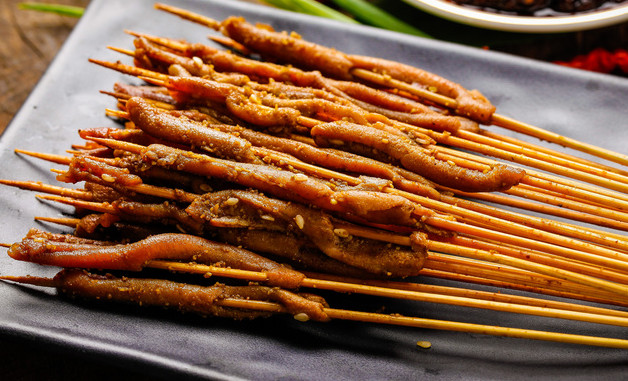 烤鸭舌串串